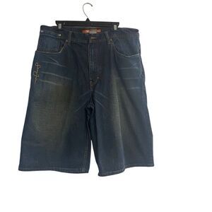 SEAN JOHN Men’s Denim Jean Shorts Size 36 Inseam 14” Blue SEE DESCRIPTION